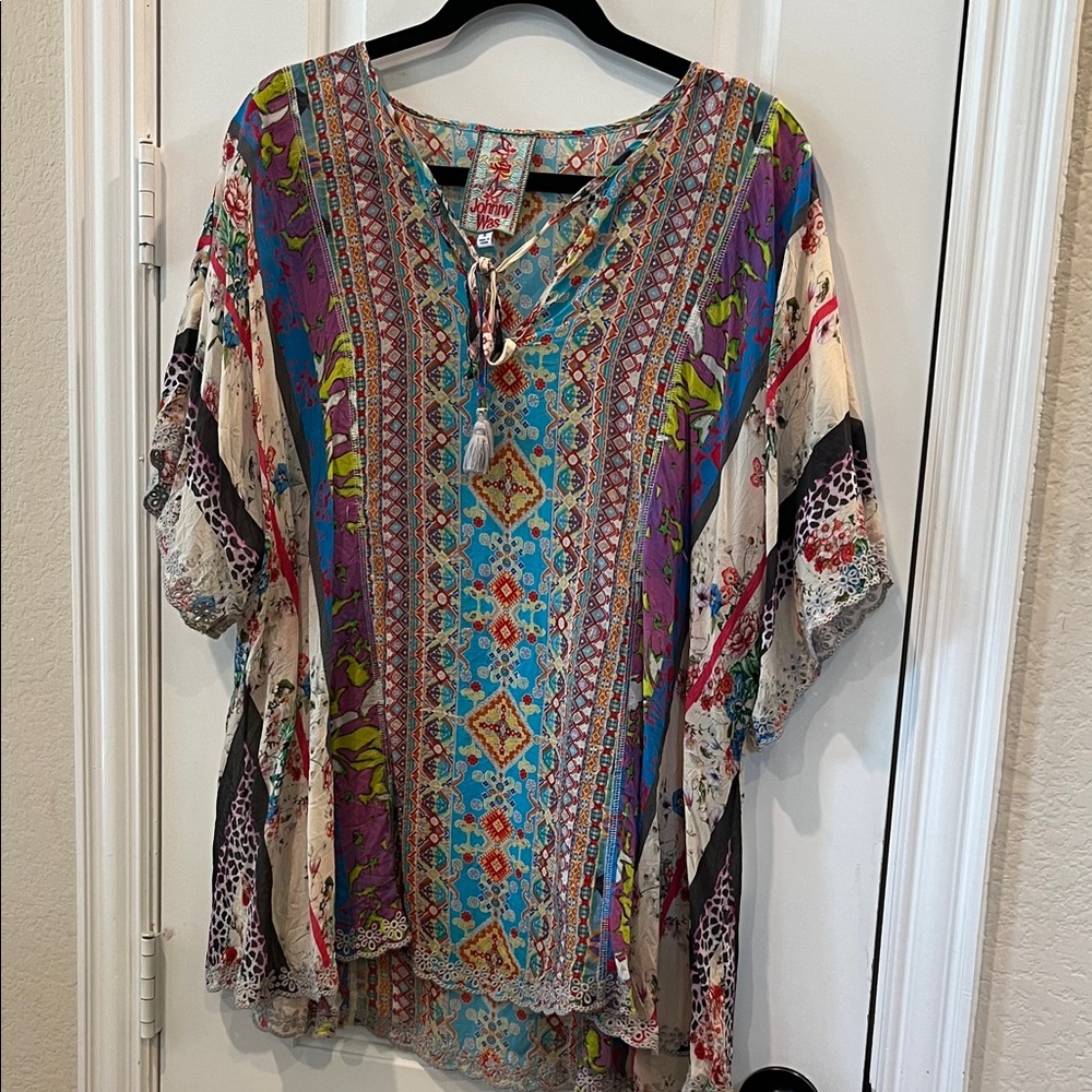 Johnny Was Colorful Boho Tunic